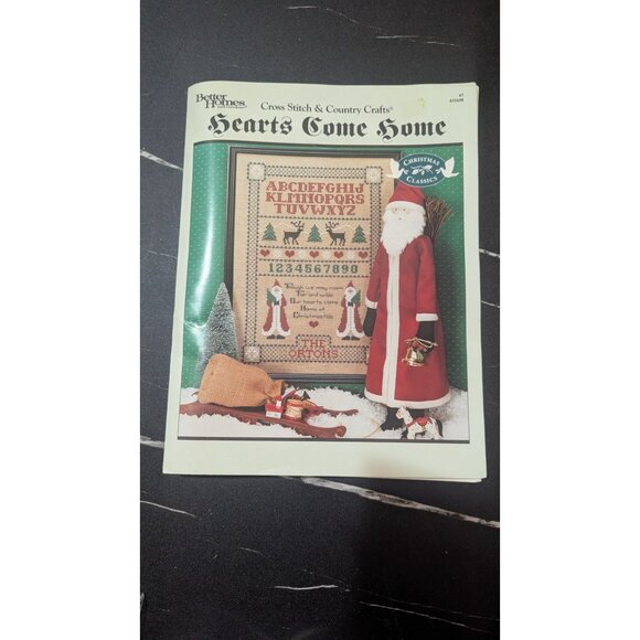 Better Homes & Gardens Hearts Come Home Cross Stitch Pattern 1985 Vintage Christ - Picture 3 of 6